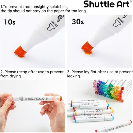 Shuttle Art 310 Colors Alcohol Markers, 309 Colors Dual Tip Art Marker Set plus