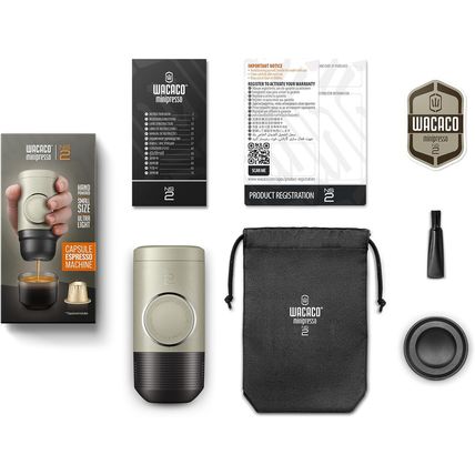 WACACO Minipresso NS2, Portable Espresso Maker Compatible with NS Original Capsu