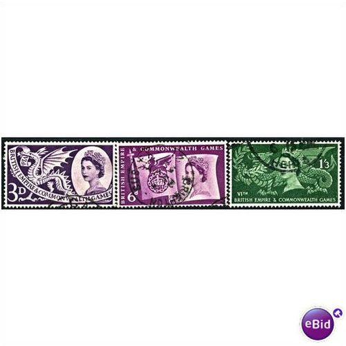 1958 Commonwealth Games Set SG567-569 Fine Used