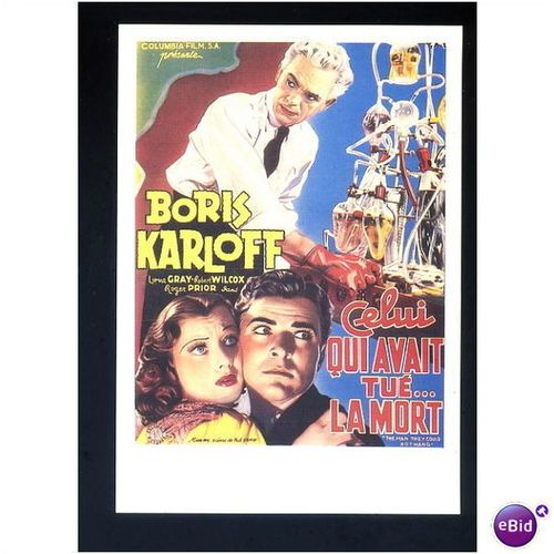Cinema THE MAN THEY COULD NOT HANG Boris Karloff Postcard by Zreik