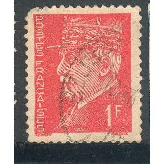France 1941 - SG718 - 1f red - Marshall Petain - used