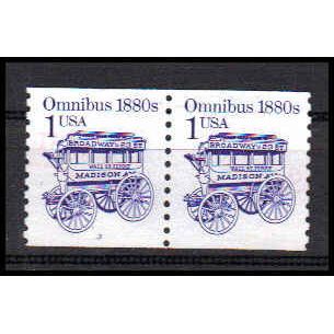Used 2225b 1c Omnibus Very Fine CNP Left 3 PA0870