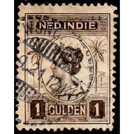 Netherlands Indies 1913 Queen Wilhelmina 1G Used Stamp