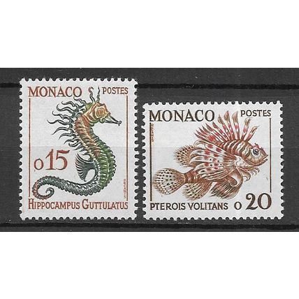 Monaco 1960 Fish MNH set S.G. 674-675