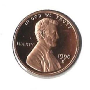 1990-S US Lincoln Cent Proof