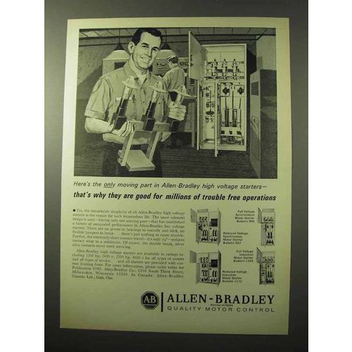 1964 Allen-Bradley Ad - Motor Starter Bulletin 966 +