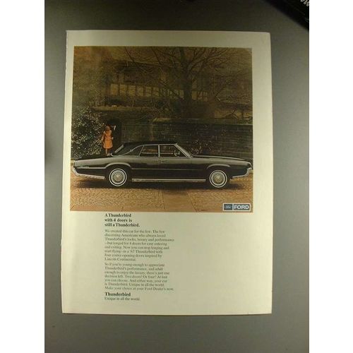 1967 Ford Thunderbird Car Ad - With 4 Doors