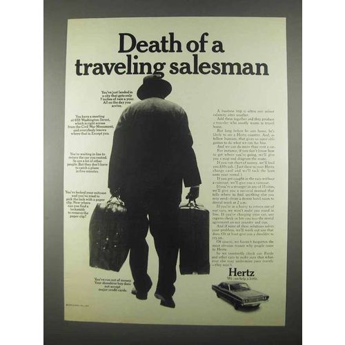 1967 Hertz Rent-A-Car Ad - Death of a Salesman