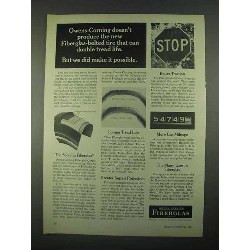 1967 Owens-Corning Fiberglas Ad - Make it Possible