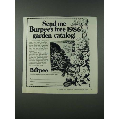1986 Burpee Gardens Ad