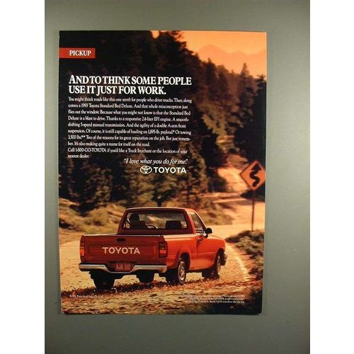 1993 Toyota Standard Bed Deluxe Truck Ad!