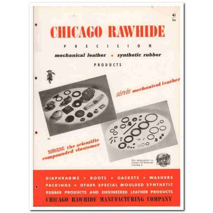 Chicago Rawhide Mfg Company 1945 vintage industrial catalog leather