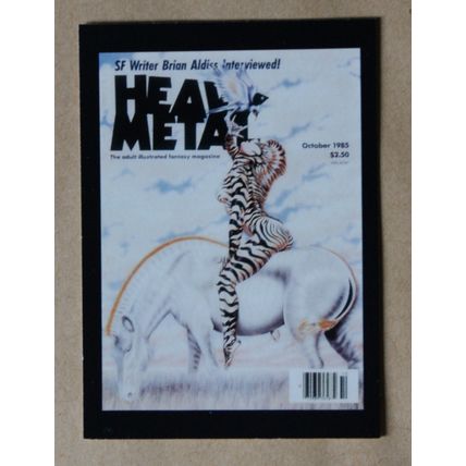 Heavy Metal Base trading Card # 66 (A) 1991 Cover Magazine Olivia de Berardinis
