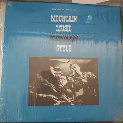 Various ‎– Mountain Music Bluegrass Style (FA2318) 1962 (LP)