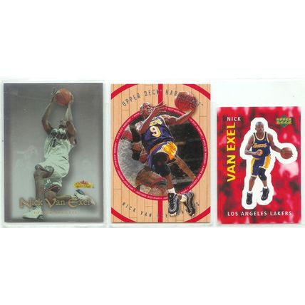 Nick Van Exel 12x card lot incl Stickers