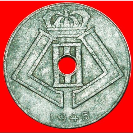 OCCUPATION BY GERMANY ~ DUTCH: BELGIUM★ 10 CENTIMES 1945★LOW START★NO RESERVE
