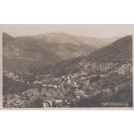 Tesserete Aerial Birds Eye Antique Swiss Postcard