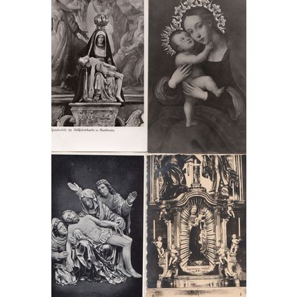 Vertrieb Rudolf Abt Schussenried Gnaderbild 4x German Religious Postcard s