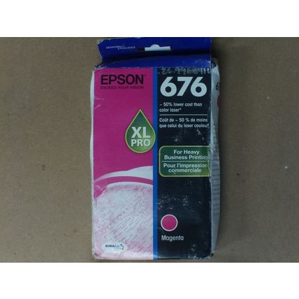 Genuine Epson 676 T676X Magenta Ink Cartridge for Pro WF-4020 4530 4540 Ex 2022