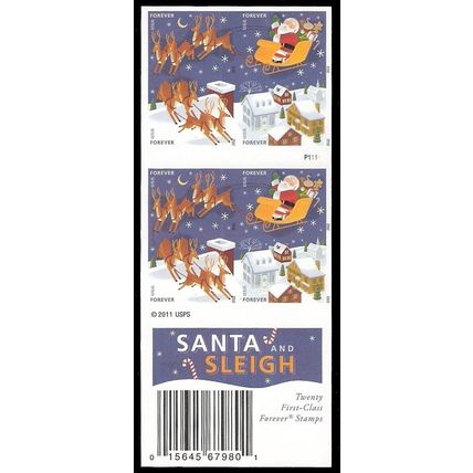 4715d, 2012 Santa and Sleigh Convertible booklet without Die Cuts - Stuart Katz