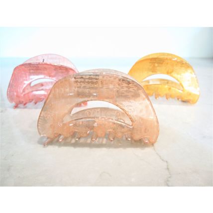 Painted marbled glitter acrylic hair claw clamp clips thin fine medium hair