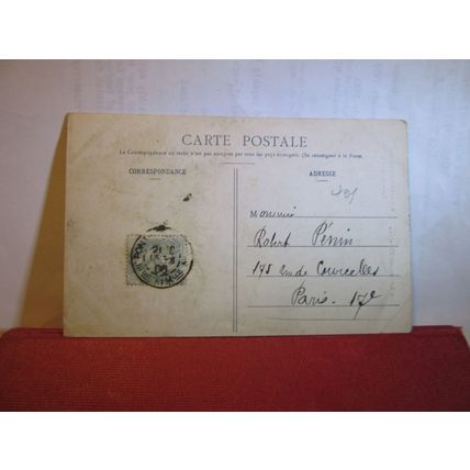 St. LAURENT CHURCH. PONT-A-MOUSSON. FRANCE used antique postcard 1908 pm =
