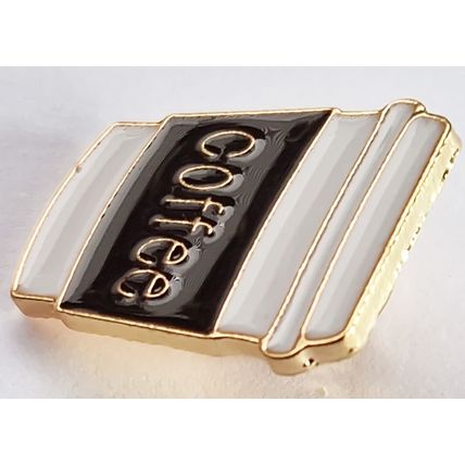 Novetly Coffee Cup Metal Pin Badge Ideal for Barista Lapel