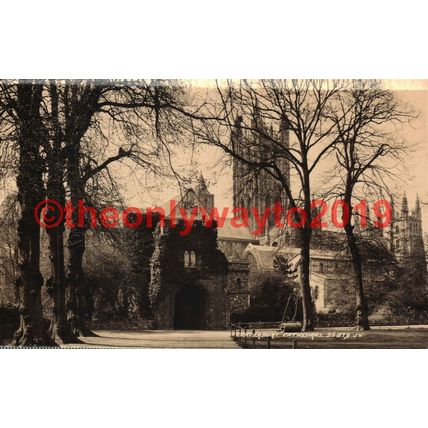 Canterbury Cathedral, Kent, Valentines RP Postcard