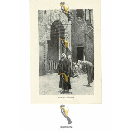 Before The Sacred Niche, Cairo, Egypt, Book Illustration (Print), 1891