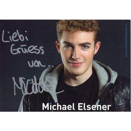 Michael Elsener Switzerland Swiss Comedian Hand Signed Photo