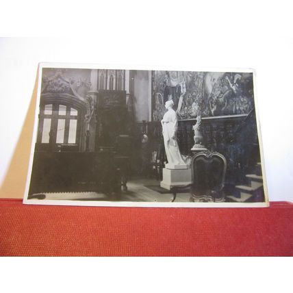 HIGHCLIFFE CASTLE, HIGHCLIFFE, DORSET used antique postcard RP 1912 pm =