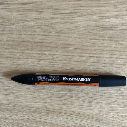 Winsor & Newton Designers Promarker Brush - Bright Orange