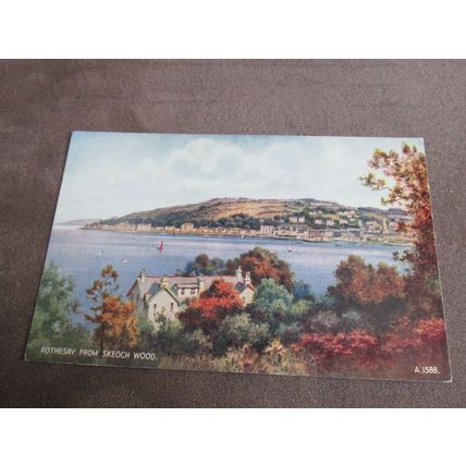 Valentines Postcard - Rothesay from Skeoch Wood, Bute - Artist BFC Parr / A1588