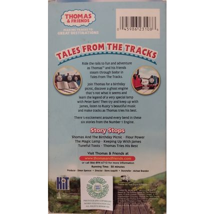 VERY RARE THOMAS & FRIENDS TALES FROM THE TRACK VHS VIDEOTAPE