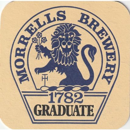 BEER MAT - MORRELLS BREWERY - 1782 GRADUATE - (Cat No 035) - (1987)