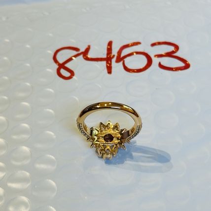 Bomb Party Sz7 BP Ring Fashion Jewelry RBP Purple Ice Crystal Yellow Gold Pl