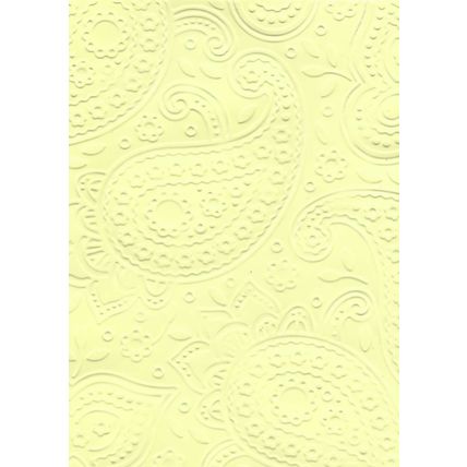 5"x7" Embossed Paper. 10 Sheets. Paisley (35a). Cardmaking Scrapbooking Crafts