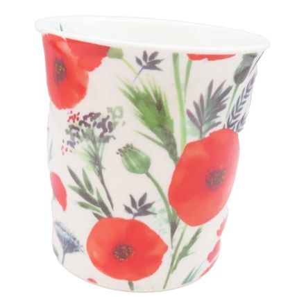 Red Poppies Mug Fine China Mug 9 CM Ceramic Dishwasher & Microwave Safe Gift