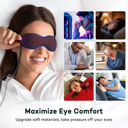 Umisleep Heated Eye Mask with USB Electric Heating Pad, Storage Bag - Soothing W