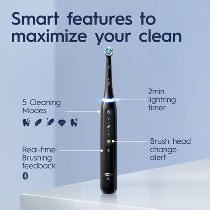 Oral-B Io Series 5 Rechargeable Electric Toothbrush with Visible Pressure Sensor