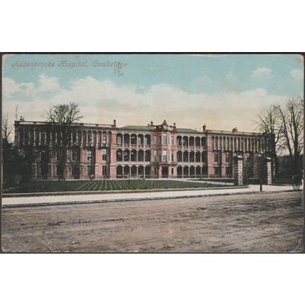 Addenbrooks Hospital, Cambridge, 1906 - Valentine's Postcard
