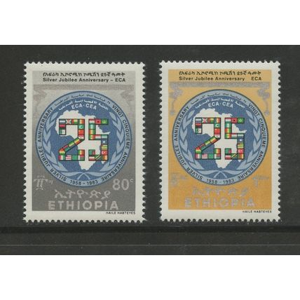 Ethiopia 1065-1066, 1983 Economic Commission, VF, MNH (ETH200)