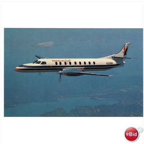AMERICAN EAGLE SWEARINGEN METRO III AIRCRAFT POSTCARD