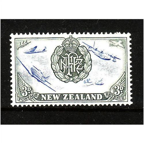 NEW ZEALAND 1946 SG 671 3d BADGE AND AIRPLANE U/M MINT#1