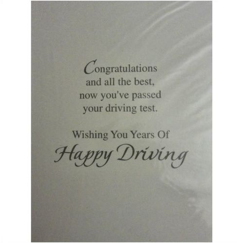 You've passed Your Driving Test