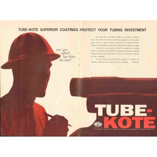 tube-kote inc 1962 superior coatings protect tubing invest vintage ad