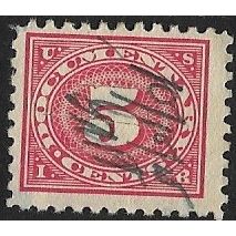 1930's Documentary Stamp - 5 Cent Red - used (o)
