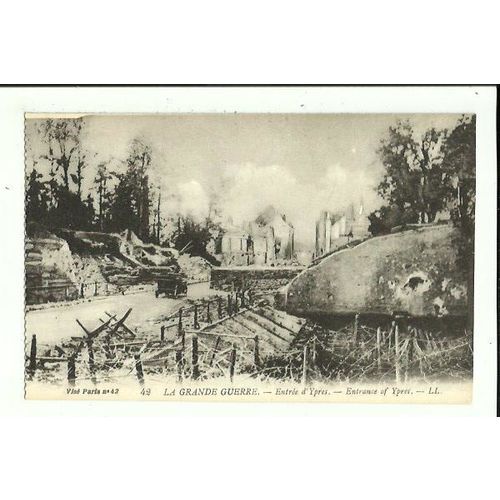 Belgium GREAT WAR Ypres Entrance Postcard by LL (42)