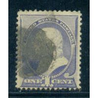 Used 212 1c Benjamin Franklin Average Plus M01340