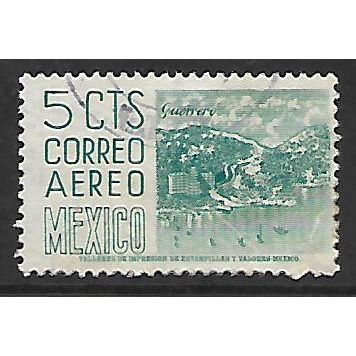 MEXICO 1950 5c BLUE BAY OF ACAPULCO SG 897 FINE USED#